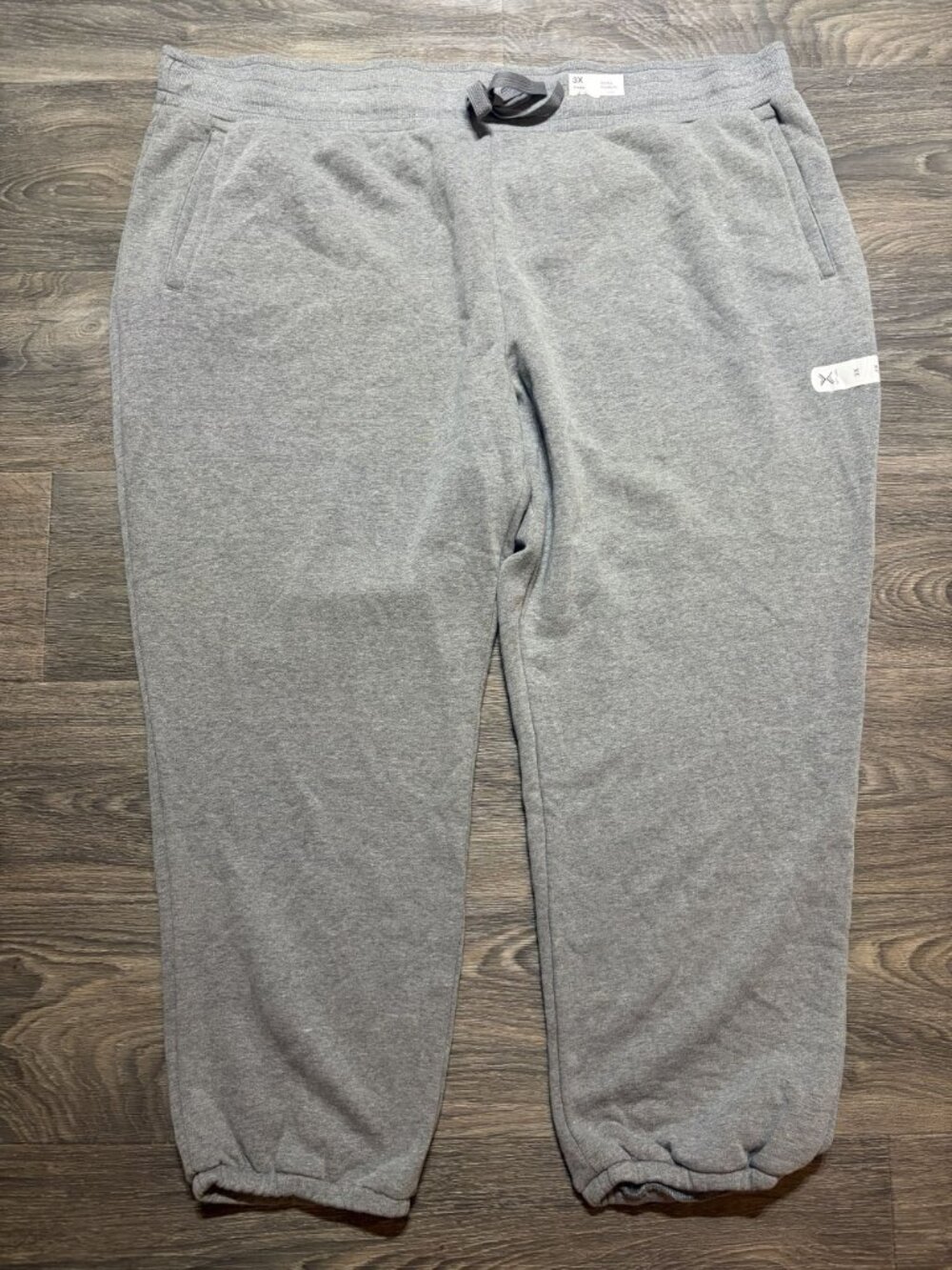 Xersion Gray 3X Jogger Pants Mid Rise Everyday Fit Cotton Blend Loungewear NEW